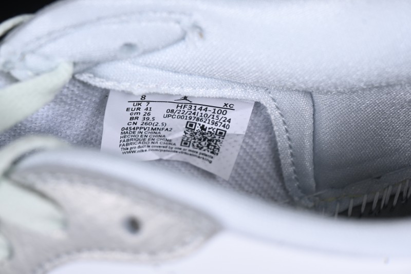 Nike Air Jordan 1 Low OG Retro Basketball Shoes Snake Year Limited Edition Silver Snake - HF3144-100