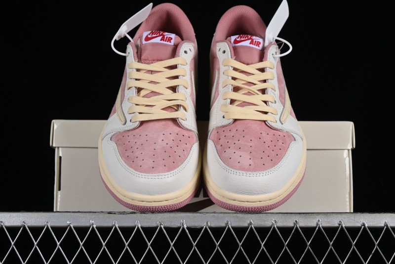 Nike Travis Scott x Air Jordan 1 Low OG AJ1 Reverse Swoosh Sneakers - DM7866-600