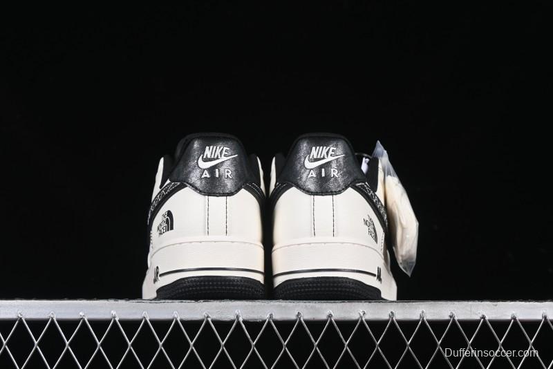 Nike Air Force 1'07 Low The North Face Collaboration Patent Leather Black Stitch Low-Top Casual Sneakers - DM6688-005
