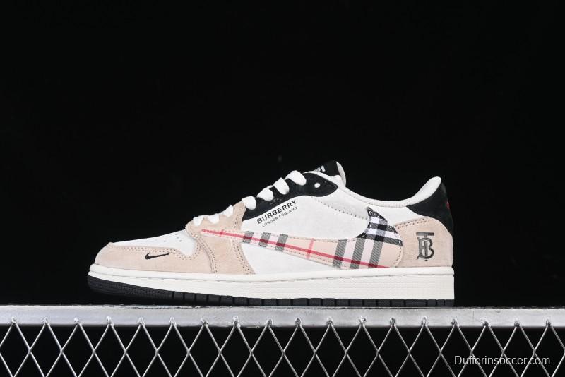 Nike Travis Scott x Fragment Design x Air Jordan 1 Low OG SP AJ1 Low Top Casual Sneakers - DM7866-049