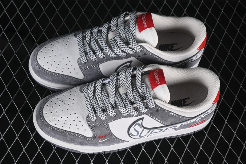 Nike SB Dunk Low Supreme x Stone Island Triple Collaboration Anniversary Custom Low-Top Casual Sneakers - DJ2024-125