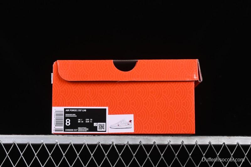 Nike Air Force 1 '07 Low Stussy Lunar New Year Snake Limited Edition Grey Snake Low-Top Casual Sneakers - DM6688-027