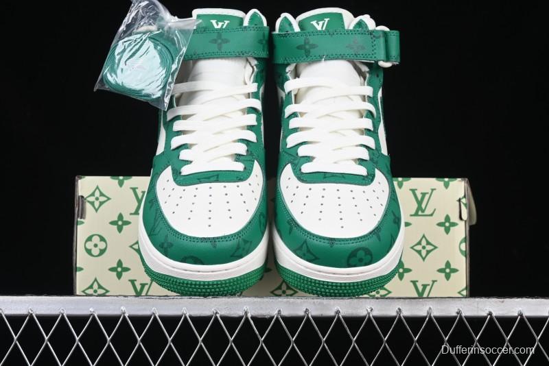 Nike Air Force 1 '07 Mid Casual Sneakers in Green - LL0222-002