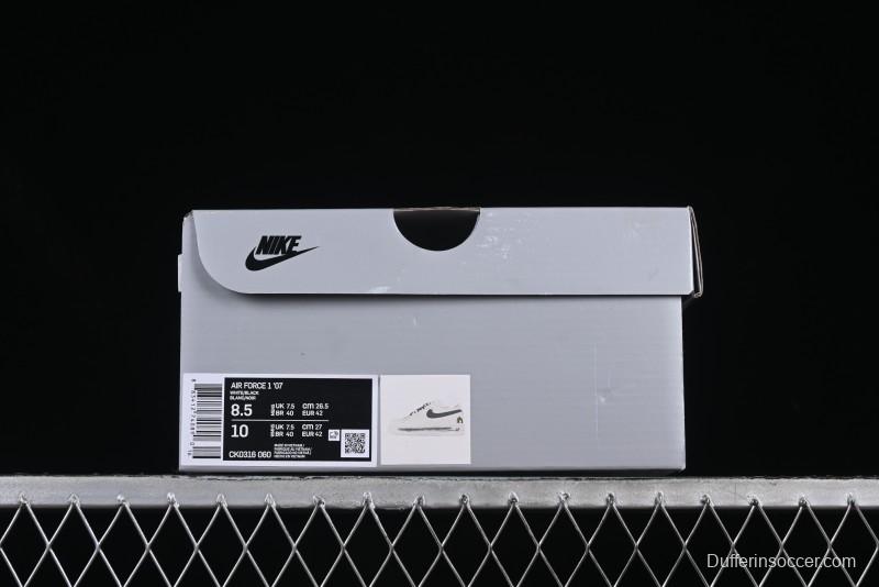 Nike Air Force 1'07 Low Custom 2D Daisy Graffiti Hand-Painted Casual Sneakers - CK0316-060