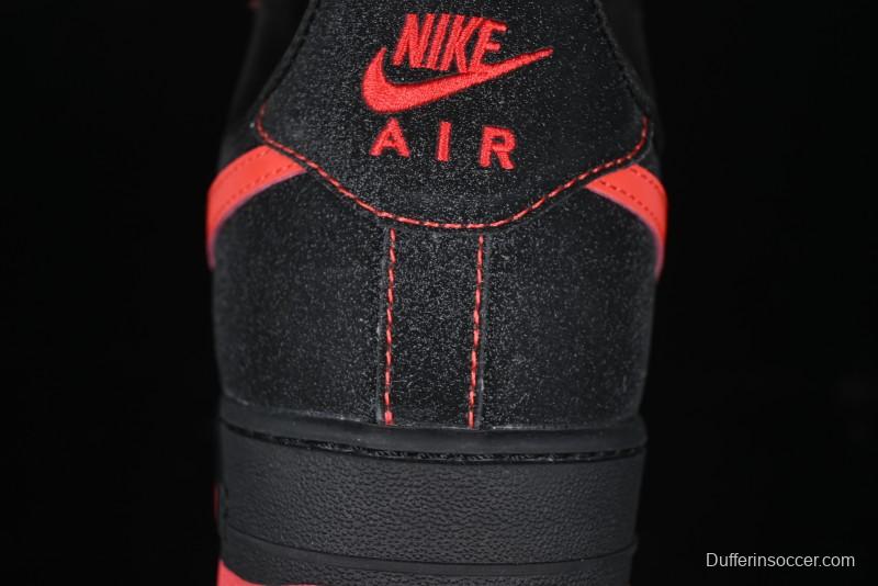 Nike Air Force 1 '07 Low Casual Sneakers in Heartbeat Orange with Full-Length Air Cushion - DF0188-015