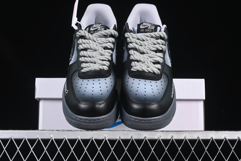 Nike Air Force 1'07 Low Gradient Skeleton Casual Sneakers - YD2425-110