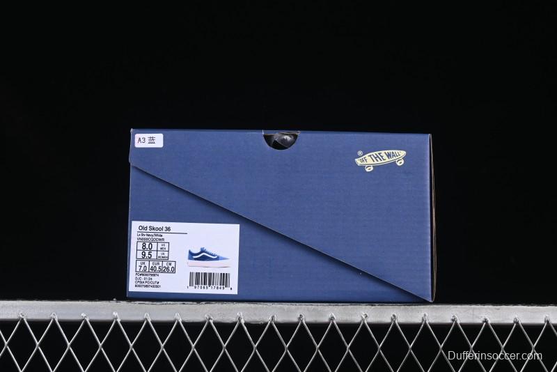 Vans Premium Old Skool 36 Retro Skate Shoes with Full-Grain Leather and Cushioned Insole - VN000CQDDWR