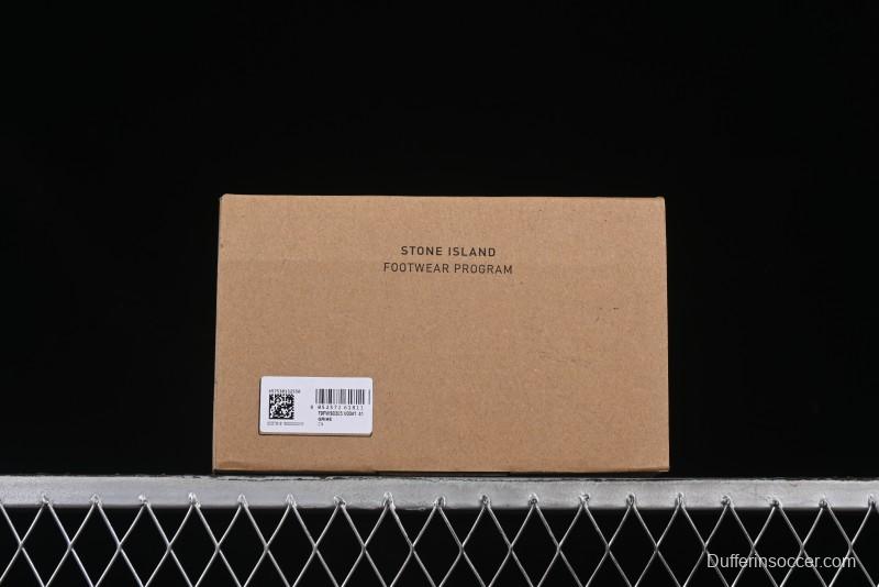 Stone Island Grime Panelled Low-Top Lifestyle Sneakers in Dark Brown - 79FWS0303