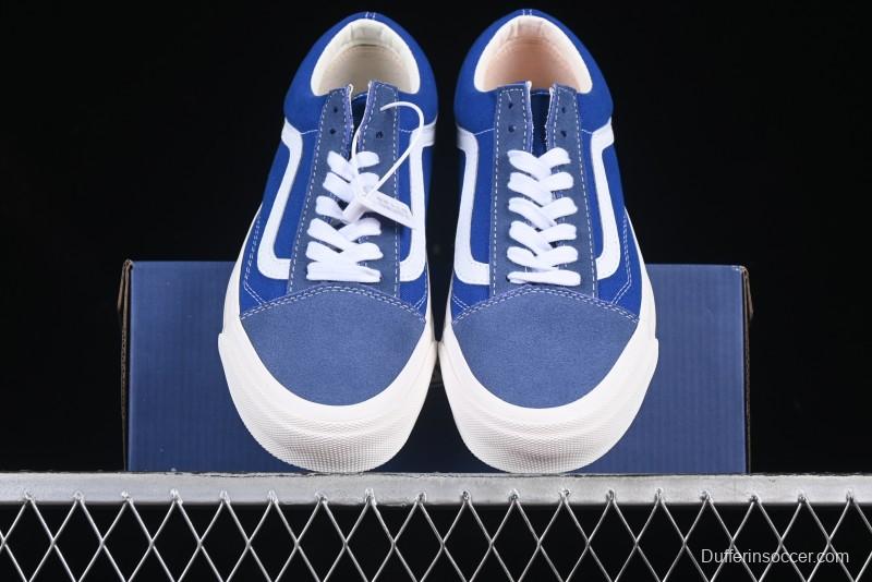 Vans Premium Old Skool 36 Retro Skate Shoes with Full-Grain Leather and Cushioned Insole - VN000CQDDWR
