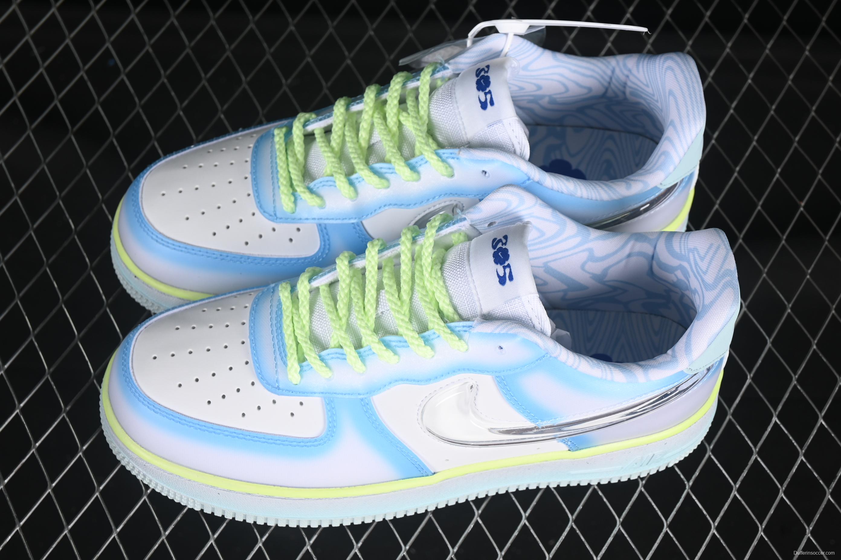 Nike Air Force 1'07 Low Jelly Blue Casual Sneakers - HJ4399-400