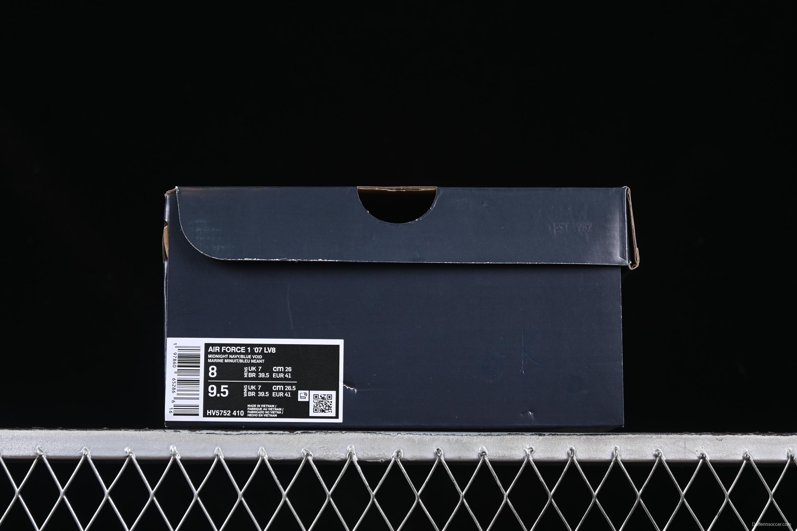 Nike Air Force 1'07 Low Casual Sneakers with Full-Length Air Cushion - HV5752-410