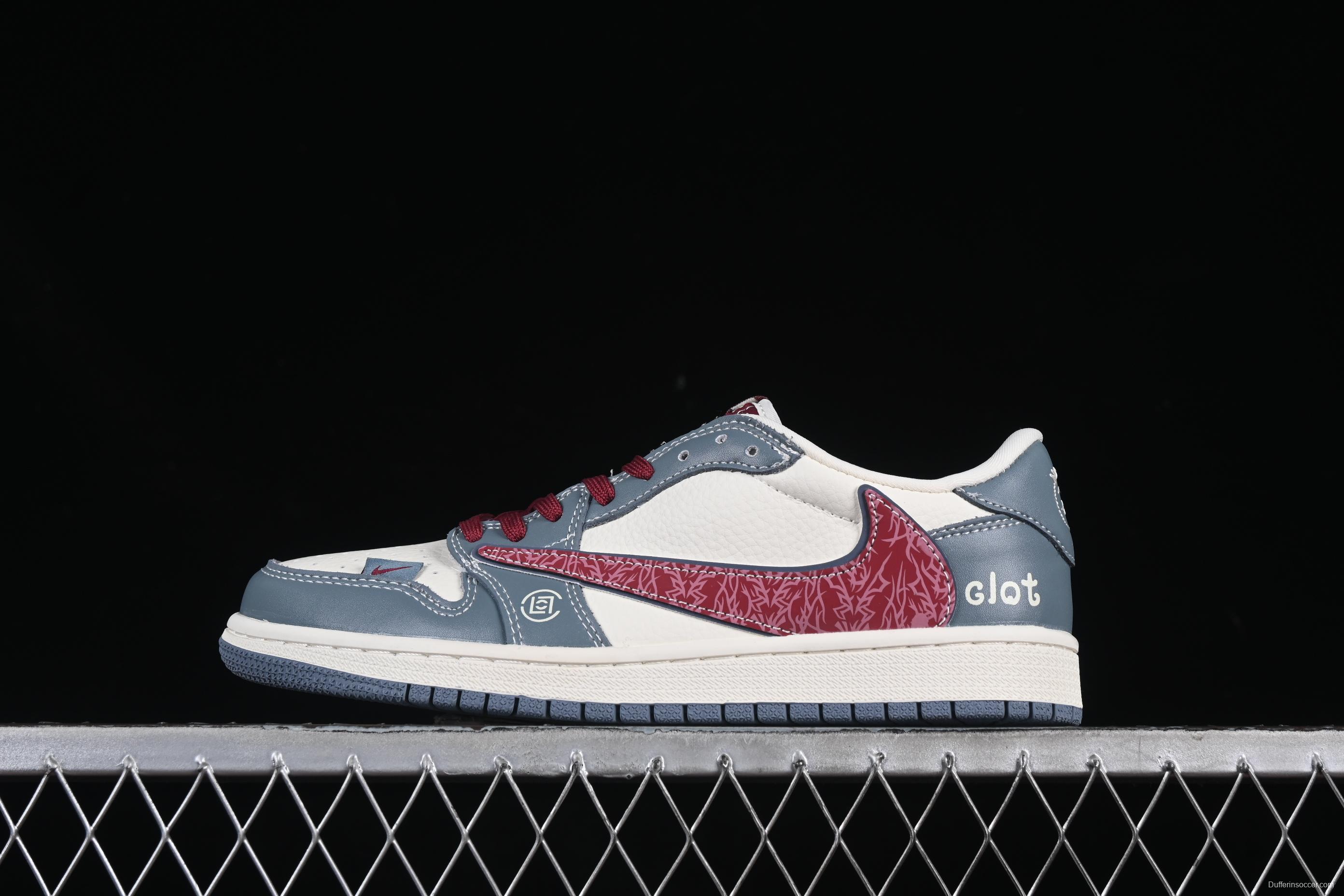 Nike Travis Scott x Fragment Design x Air Jordan 1 Low OG SP Sneakers - XS2024-009