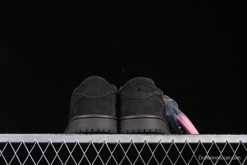 Nike Travis Scott x Air Jordan 1 Low OG AJ1 Reverse Swoosh Sneakers - DM7866-202