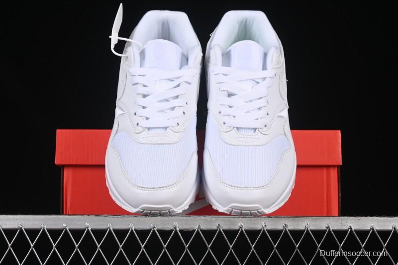 Nike Air Max 1 Retro Running Shoes with Half-Sole Air Cushion - 454746-107