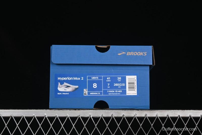 Brooks Hyperion Max 2 Cushioned Racing Marathon Running Shoes - 1104341D403