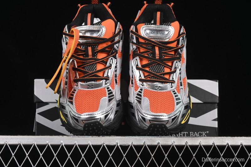 Off-White Be Right Low-Top Lifestyle Sneakers in Grey Orange - X.E5