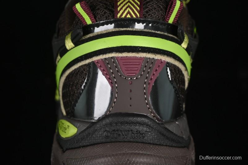 Off-White Be Right Low-Top Lifestyle Sneakers in Black Green - X.E5