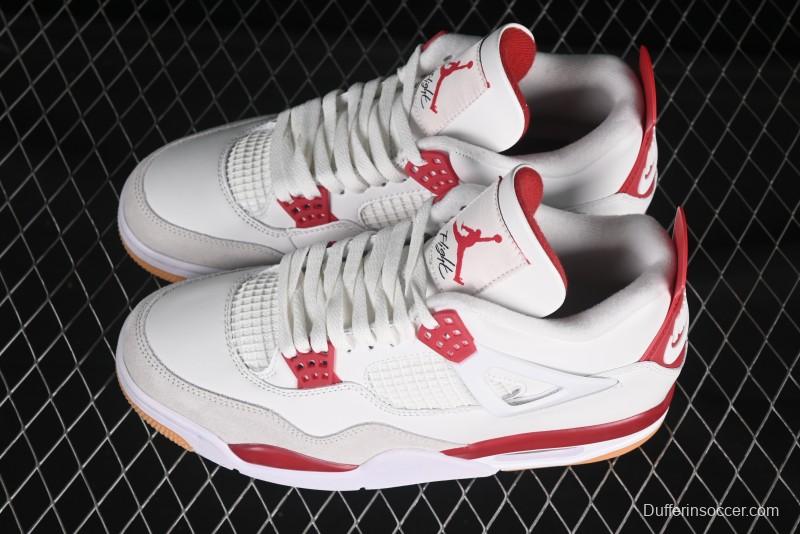 Nike SB x Air Jordan 4 OG "Varsity Red" Retro Basketball Shoes - DR5415-106