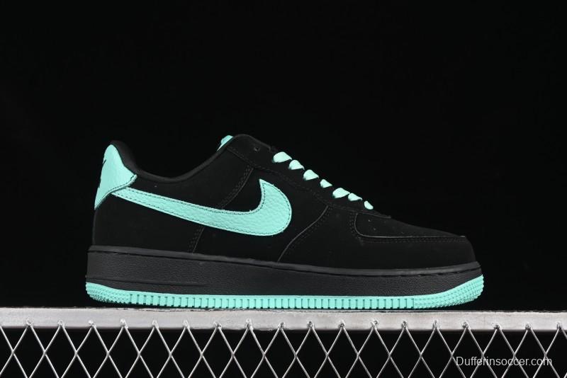 Nike Air Force 1 '07 Low Stussy Collaboration Tiffany Blue Casual Sneakers - DF0188-045