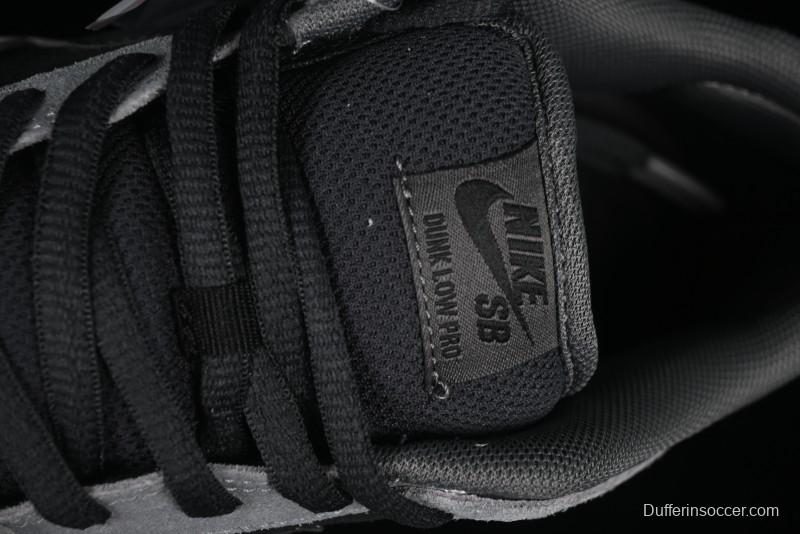 Nike SB Dunk Low Black Grey Low-Top Casual Skate Shoes - HF3063-001
