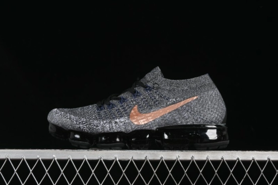 Nike Vapormax Flyknit Breathable Casual Running Shoes with Full-Length Air Cushion - 849558-010