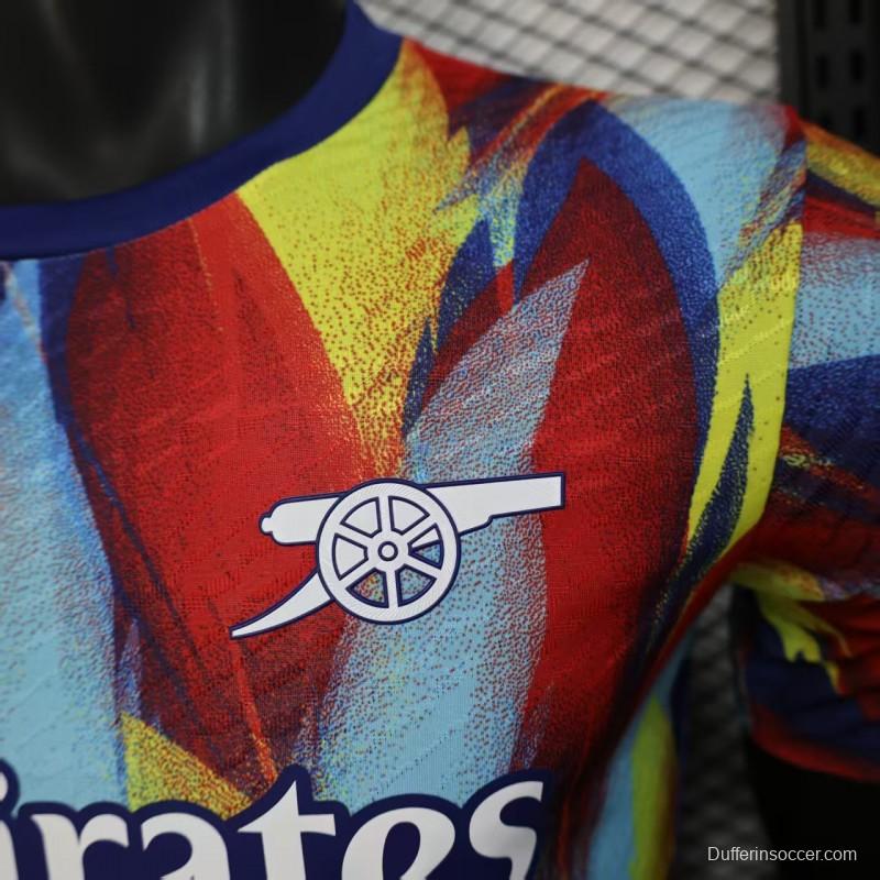 Player Version 25/26 Arsenal Multicolor Abstract Art Pattern Jersey