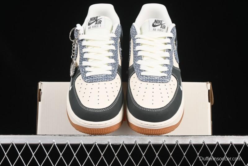 Nike Air Force 1'07 Low Gucci Collaboration Floral Pattern Rubber Sole Casual Sneakers - DF0188-058