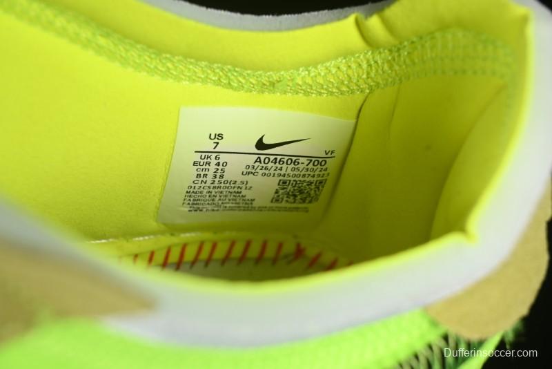 Nike Off White x Air Force 1 Low OW Collaboration Transparent Yellow Sneakers - AO4606-700