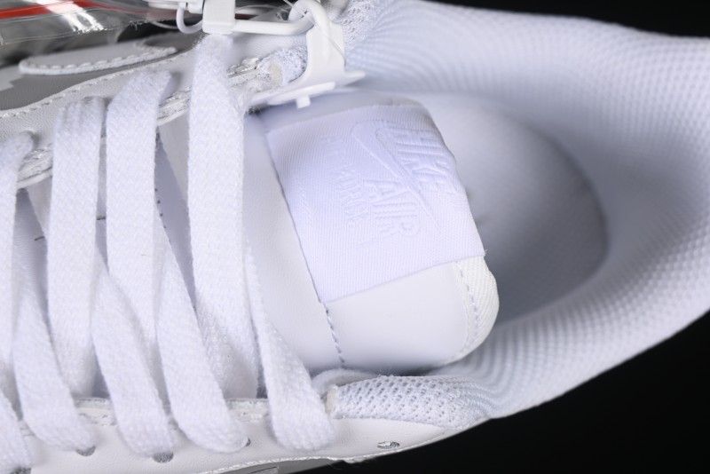 Nike Air Force 1 '07 Low Custom Official Hot Style 2D Theme White Gray Spray Paint Casual Sneakers - CW2288-111