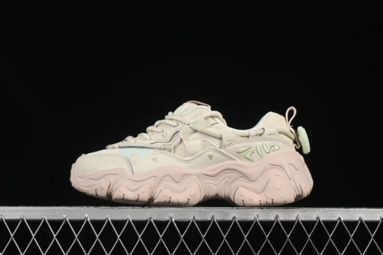 Fila Heritage Fluid Cat Paw 5.0 Vintage Dad Shoes with Lace-Up Design - F12W432101FAP