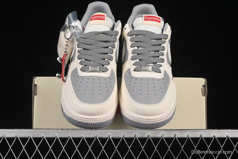 Nike Air Force 1 '07 Low Supreme Casual Sneakers with Full-Length Air Cushion - HH7518-058