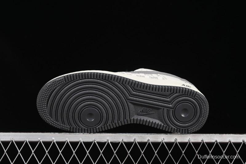 Nike Air Force 1'07 Low Stussy Collaboration Woven Fabric Low-Top Casual Sneakers - BZ6808-101