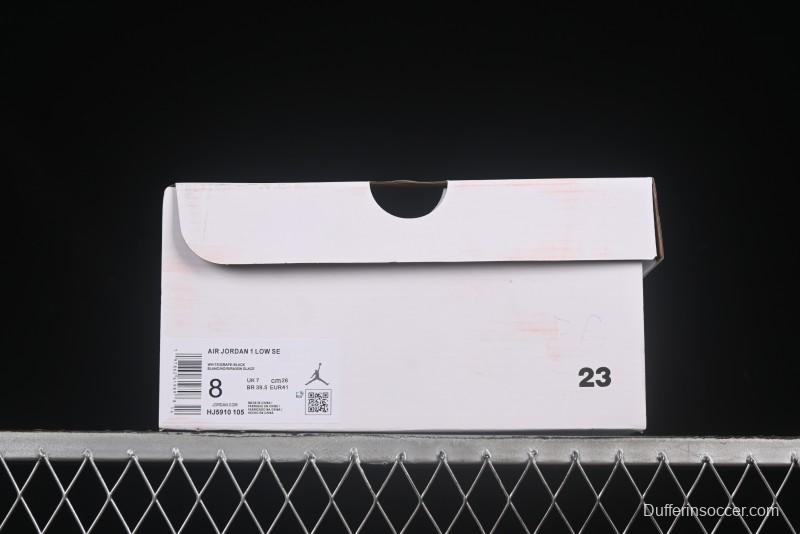 Nike Air Jordan 1 Low AJ1 Dark Purple Low-Top Casual Lifestyle Sneakers - HJ5910-105