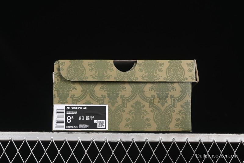 Nike Air Force 1 '07 Low Gucci Collaboration Grey Blue Swoosh Casual Sneakers - XS1958-543