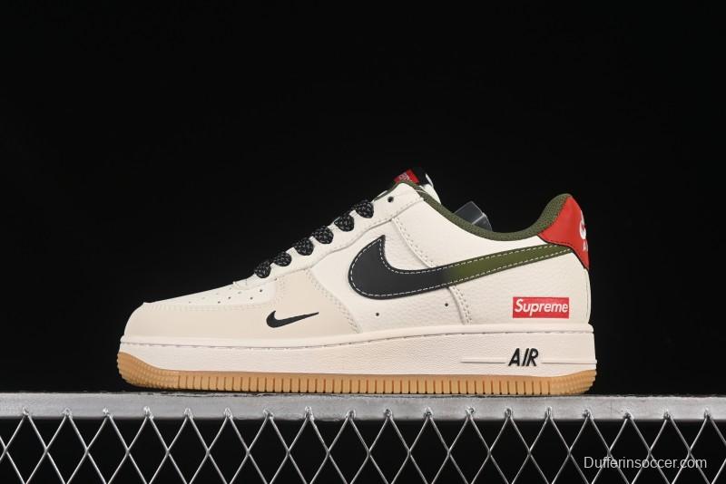 Nike Air Force 1 '07 Low Supreme Collaboration Gradient Gum Sole Casual Sneakers - XS1958-567