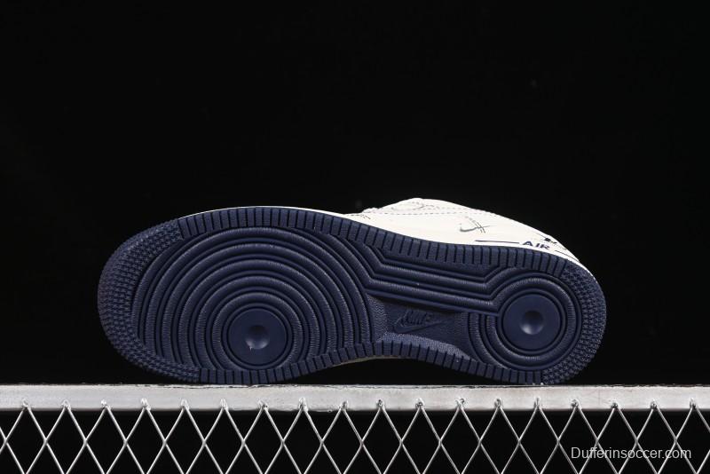 Nike Air Force 1 '07 Low LV Collaboration Black Swoosh Logo Casual Sneakers - XX3168-160