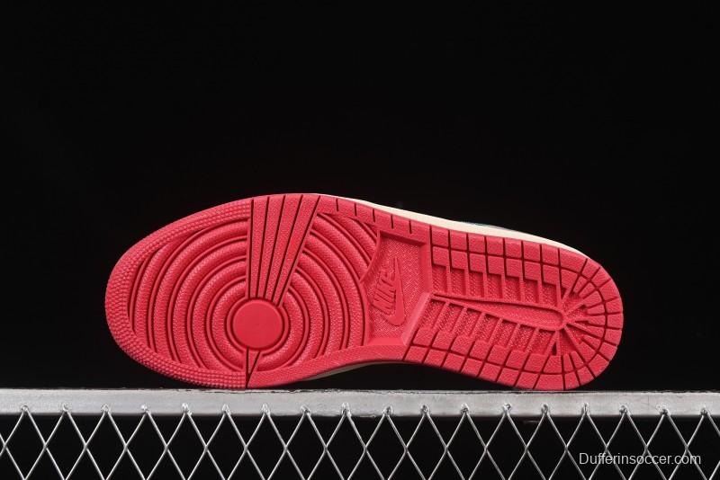 Nike Air Jordan 1 Low AJ1 Mismatched Swoosh Casual Sneakers - HV4511-133