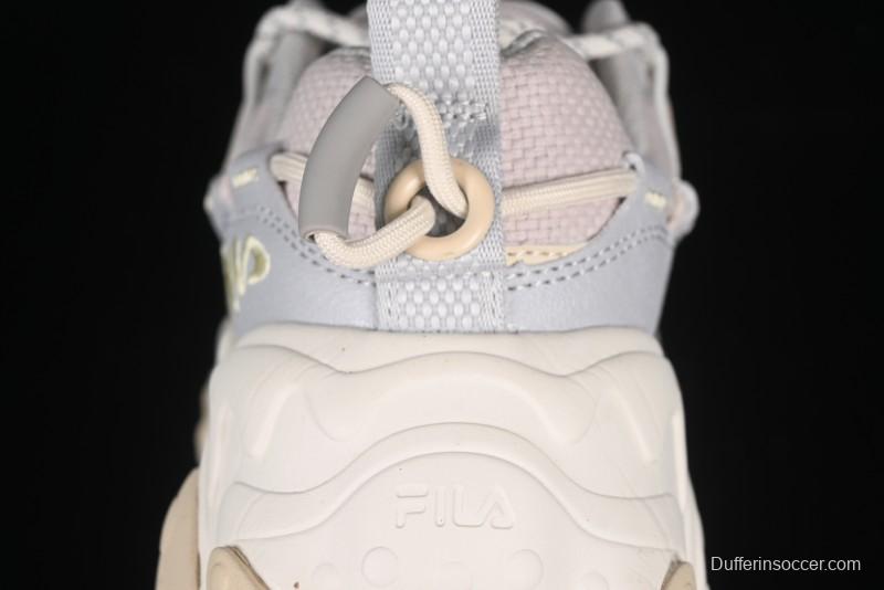 Fila Heritage Fluid Cat Claw 5.0 Vintage Dad Shoes with Lace-Up Design - F12W412105FLV