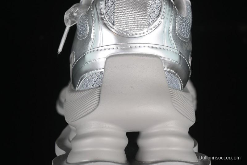 GG-CC Star Same Style Lace-up Hollow Out Dad Shoes with 5cm Height Increase - G25X269