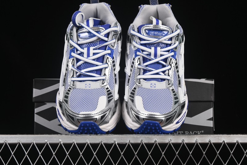 Off-White Be Right Low-Top Lifestyle Sneakers in White Blue - X.E5