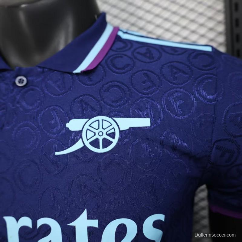 Player Version 25/26 Arsenal Blue with Geometric Pattern Jersey