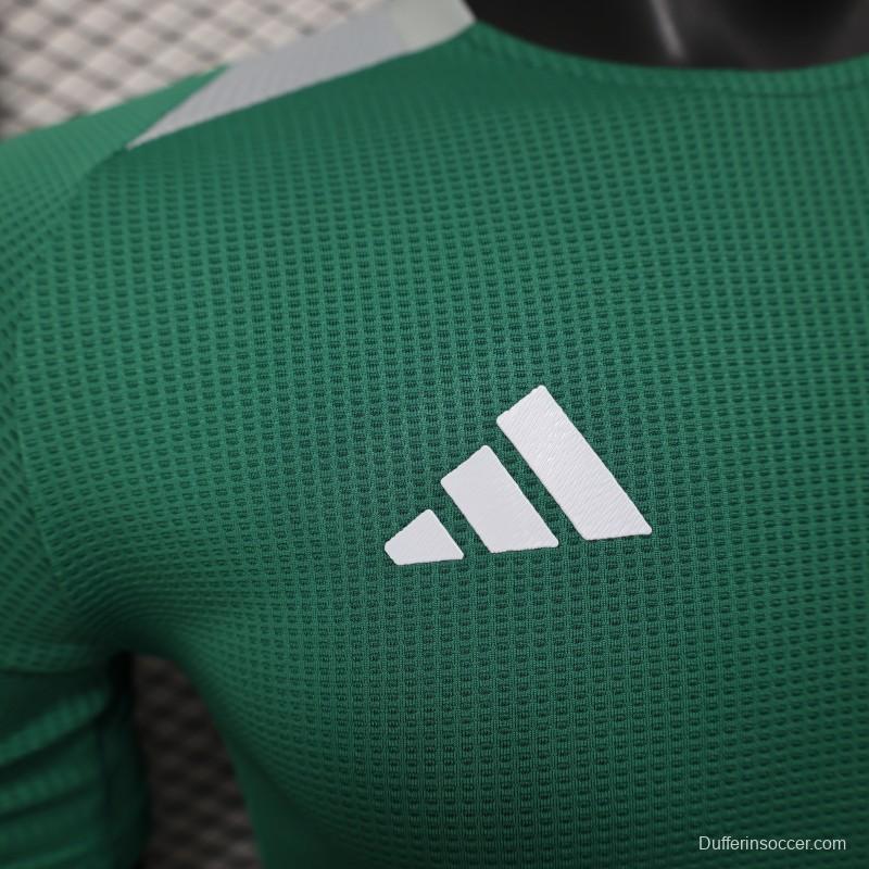 Player Version 2025 Algeria Green with Solid Color Jersey