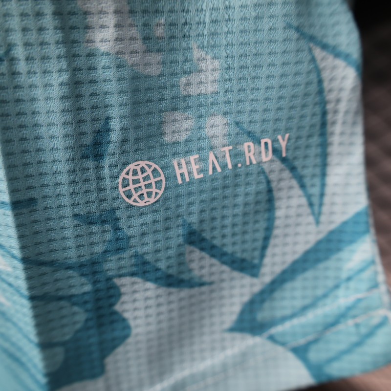 Player Version 2025 Algeria Light Blue with Tropical Leaves Pattern Jersey