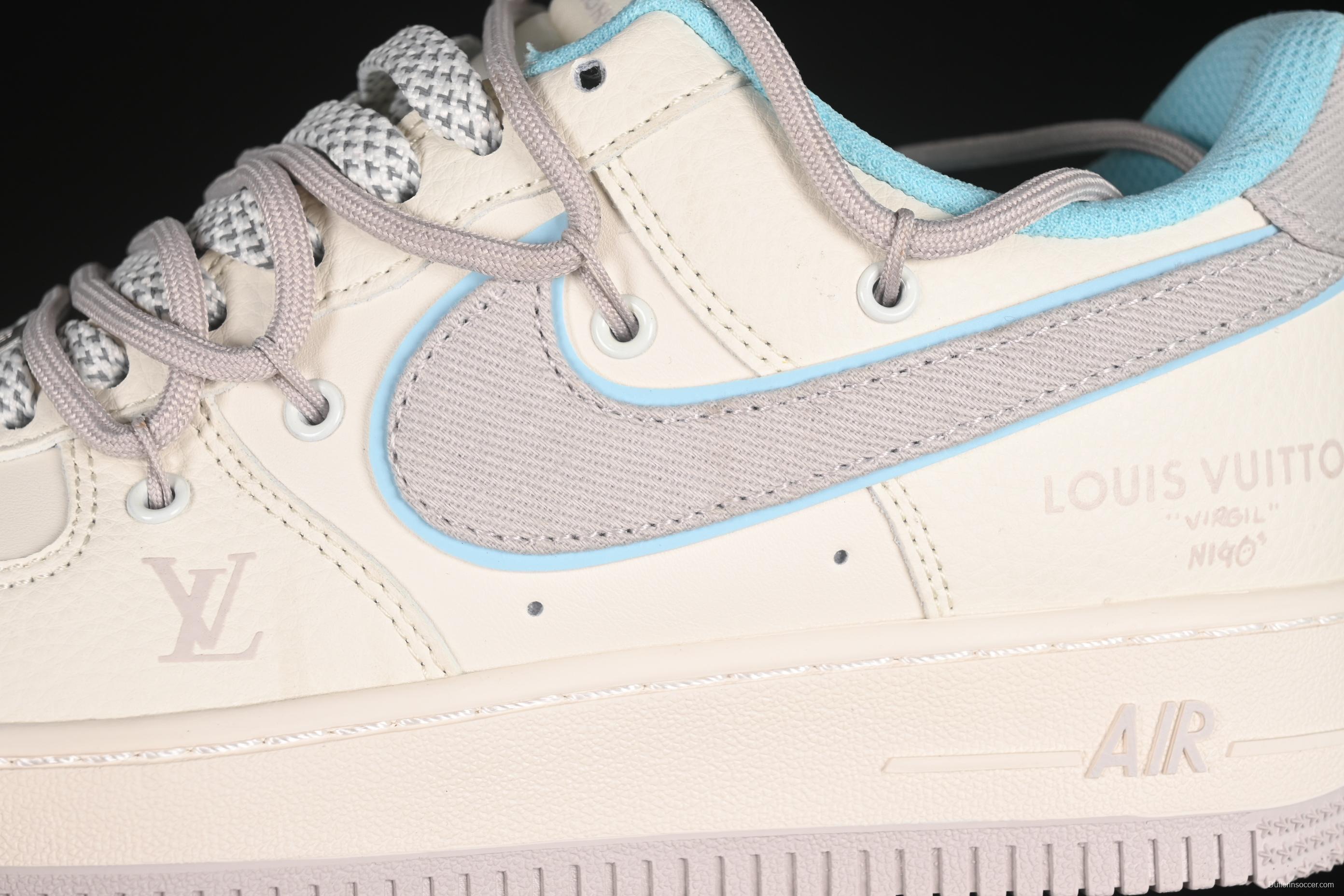 Nike Air Force 1'07 Low LV Collaboration Casual Sneakers with Full-Length Air Cushion - DM6868-095
