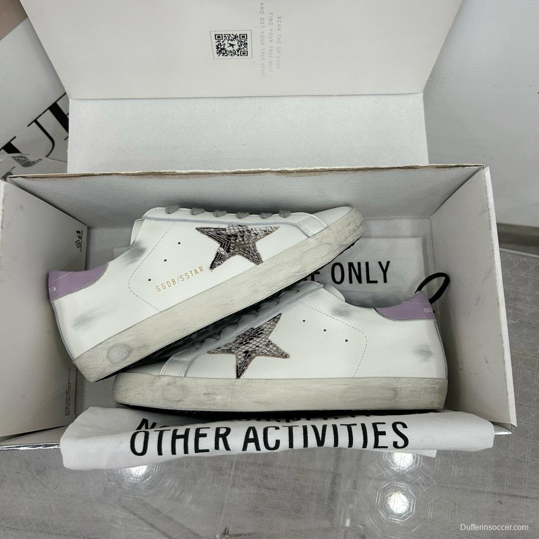 2025 Women GGDB White Grey Leather Sneakers