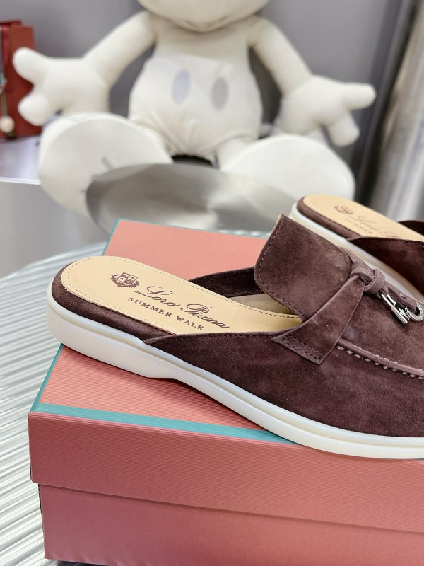 2024 Slippers LP Brown Suede Loafers
