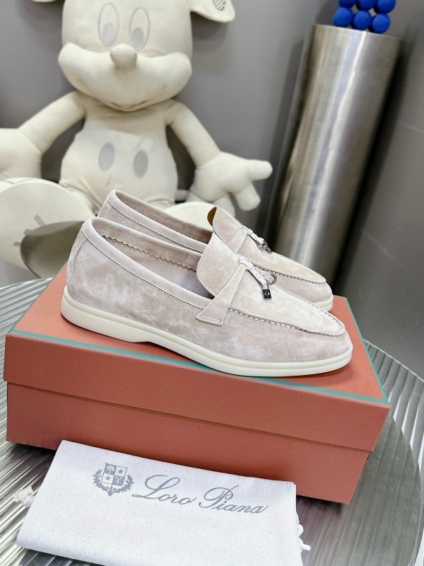 2024 Unisex Le Parmentier Beige Suede Loafers