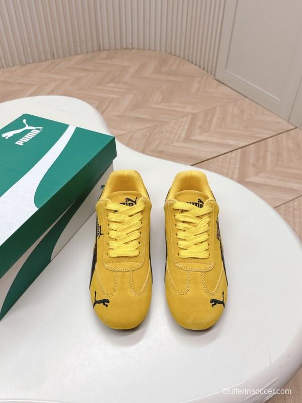 2025 Women Puma Yellow Suede Speedcat Sneakers LY00280