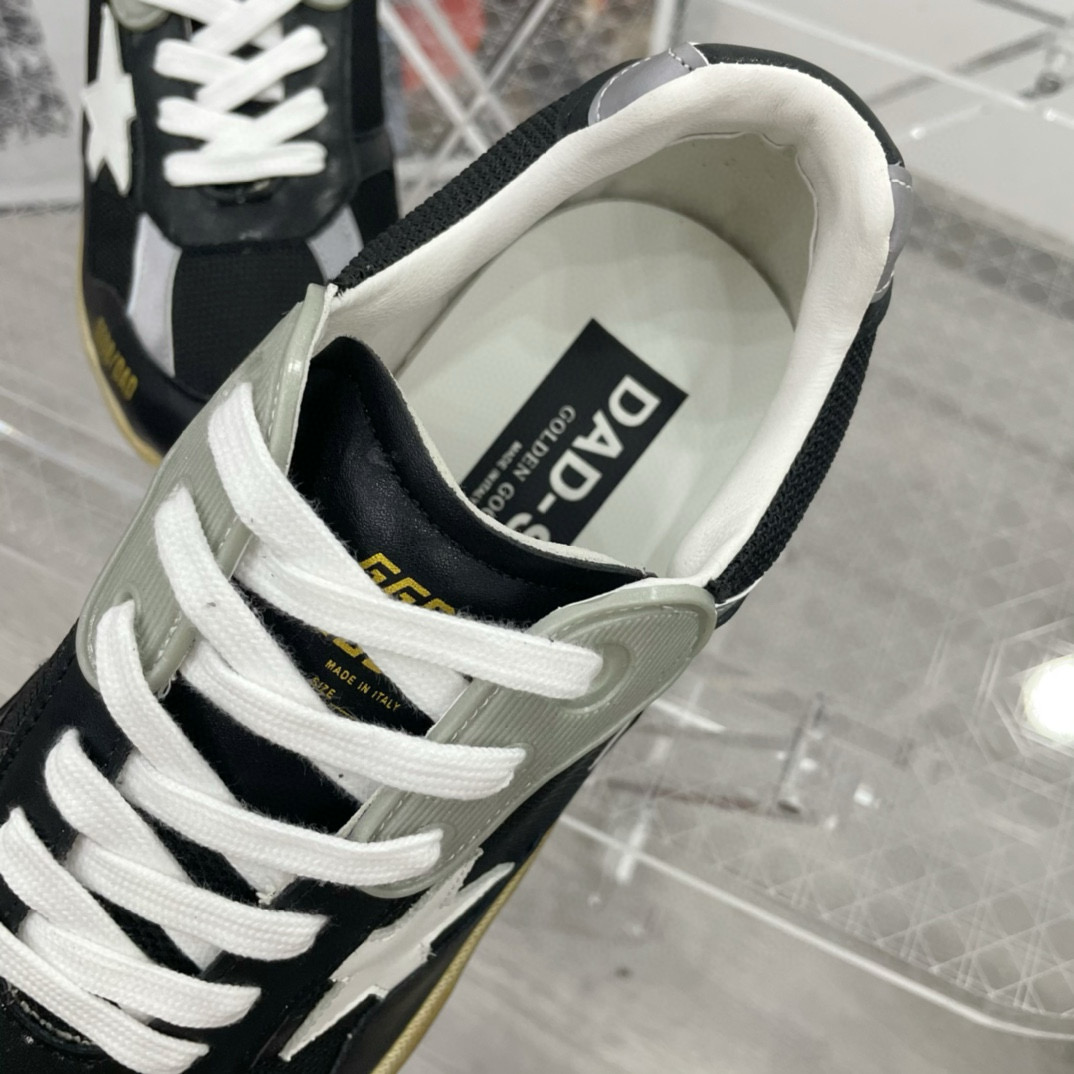2024 Unisex GGDB Black White Grey Mesh Leather Sneakers