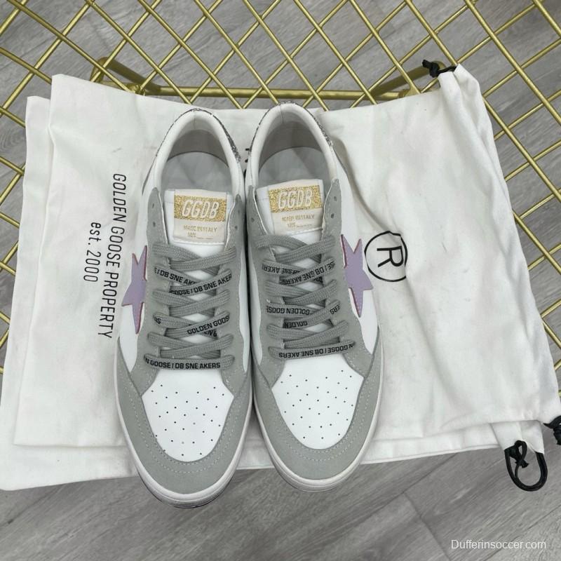 2024 Unisex GGDB White Purple Grey Leather Suede Low Top Sneakers MJ00260